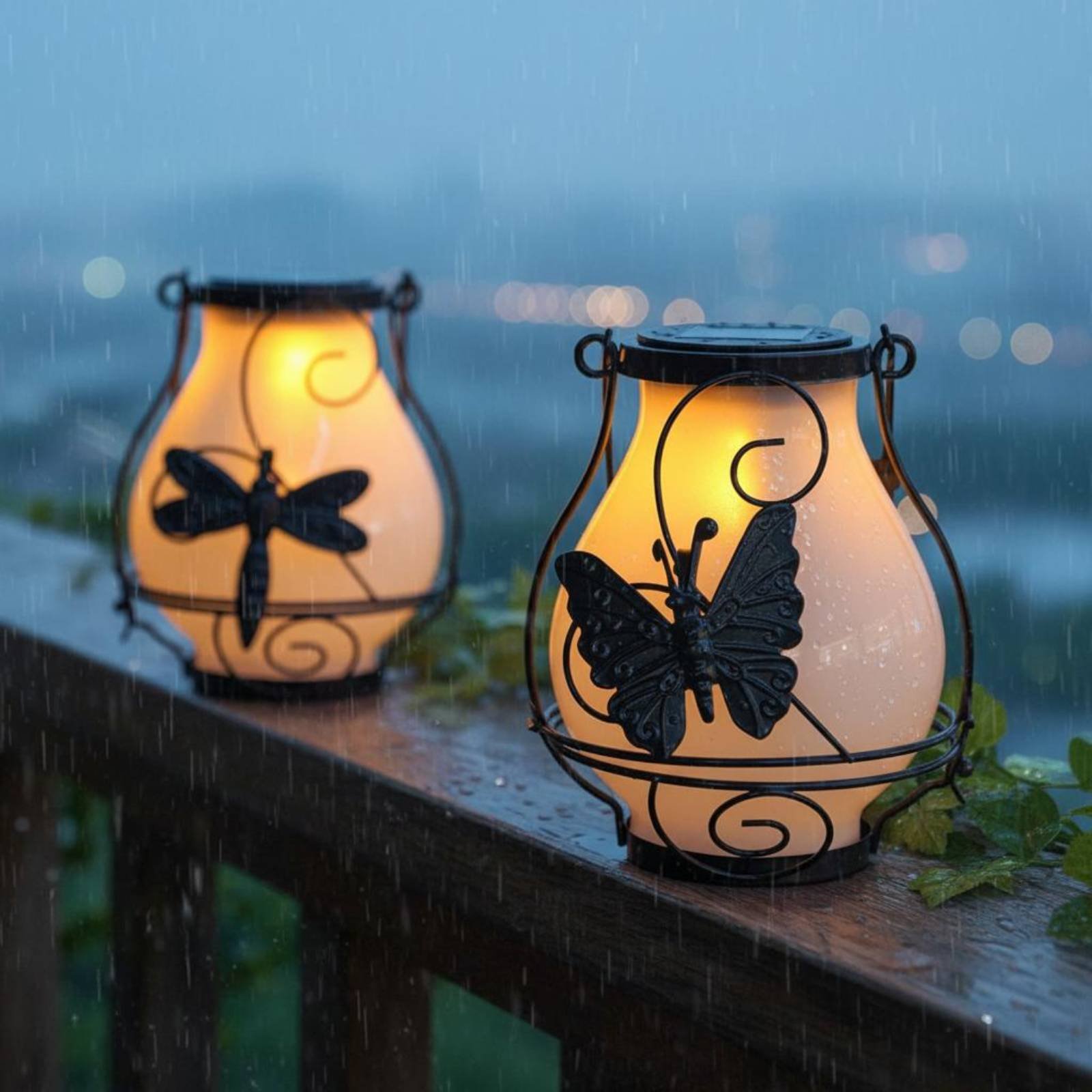 Outdoor Power For Lights - 태양열 나비 랜턴 방수 나비 태양열