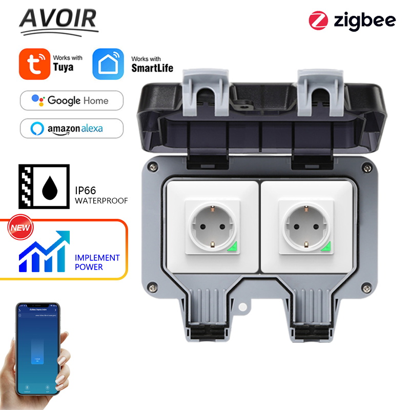 Outdoor Usb Power Adapter - Avoir Tuya Zigbee 전기 소켓 IP66