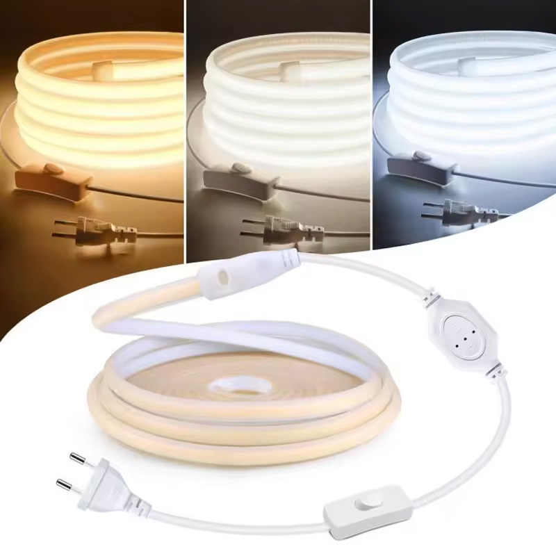 Outdoor Power Strip - 110V 220V Cob LED 스트립 라이트