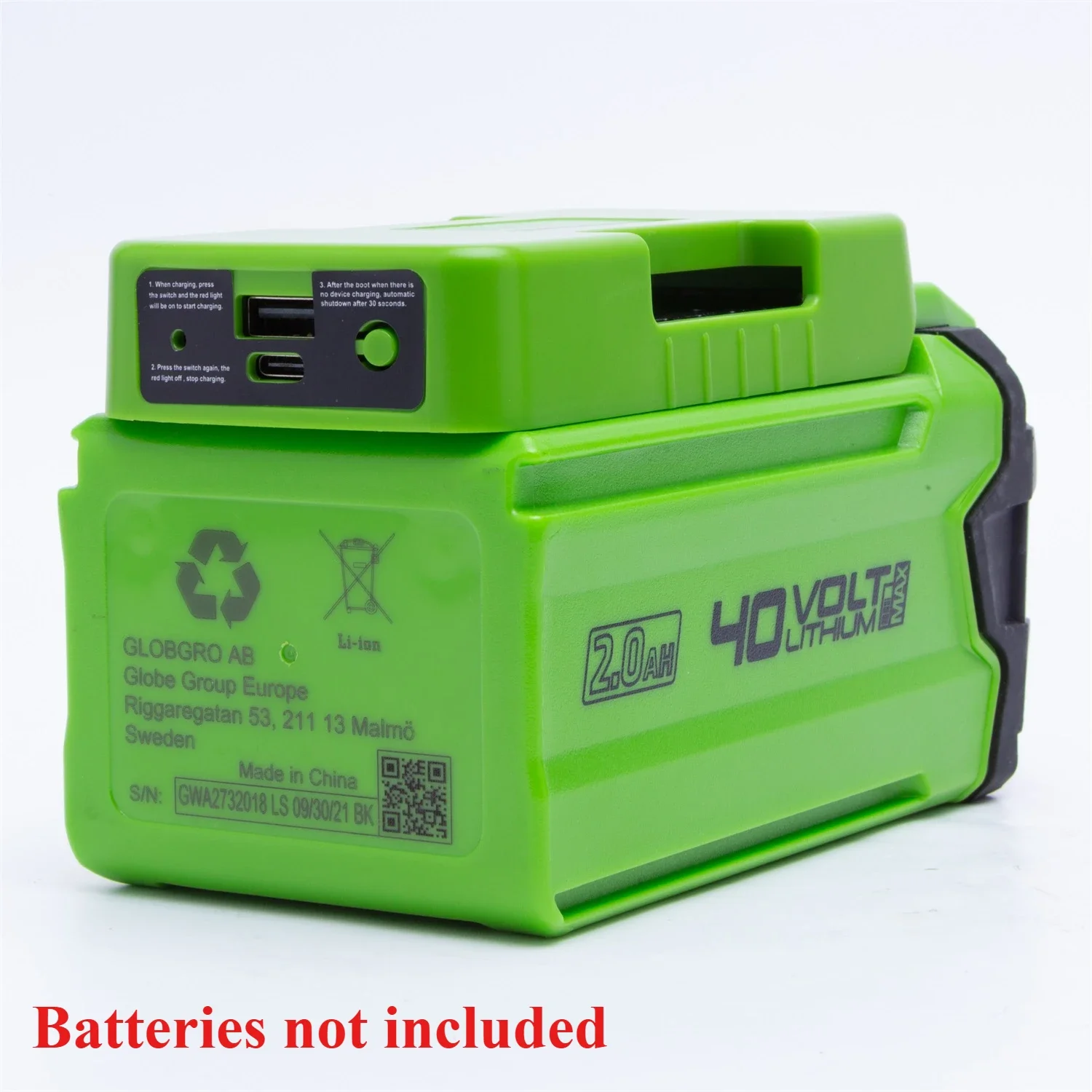 Outdoor Usb Power Adapter - GREENWORKS 40V G-max 리튬 이온 배터리용