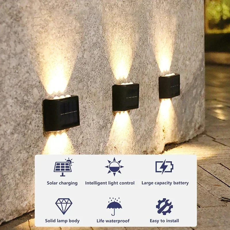 LED 태양광 조명 야외 방수 솔라 벽등 위아래 발광  - Outdoor Power For Lights 리뷰 및 가격