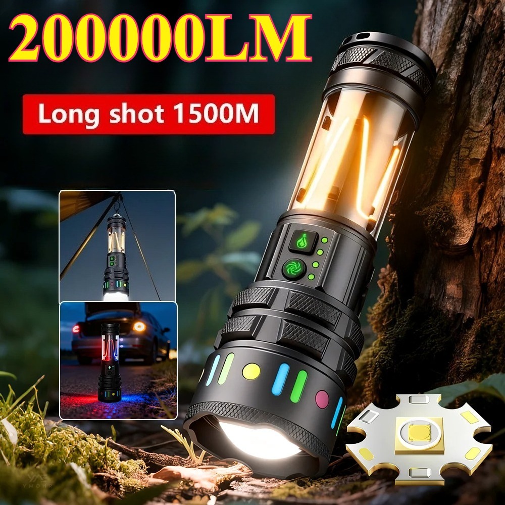 강력한 초고휘도 LED 손전등, C타입 고속 충전식 휴 - Outdoor Power For Lights 리뷰 및 가격