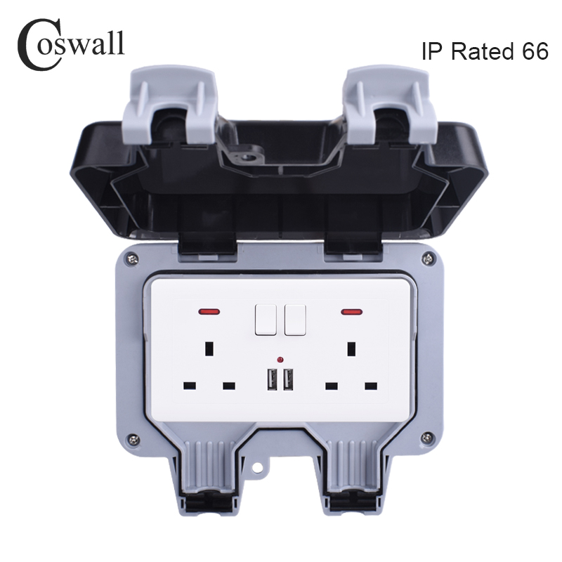 Coswall IP66 비바람에 견디는 방수 야외 상자 - Outdoor Usb Power Adapter 리뷰 및 가격
