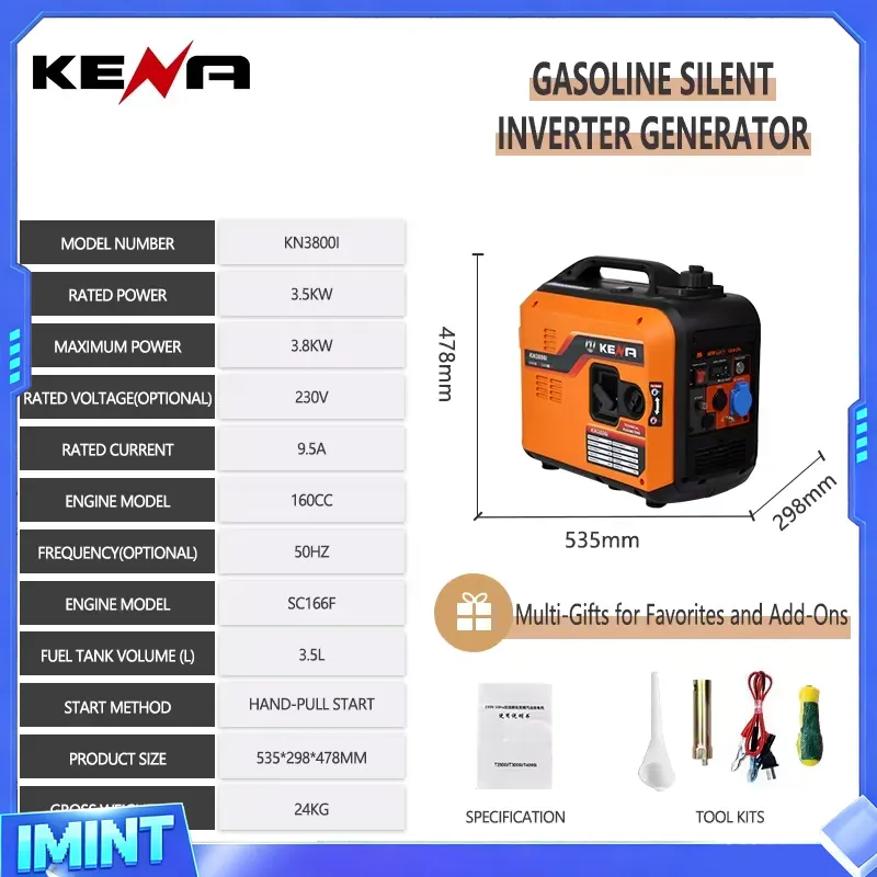 3.5kW 6.5kW 듀얼 연료(LPG/CNG) 원격  - Portable Generator Inverter 리뷰 및 가격
