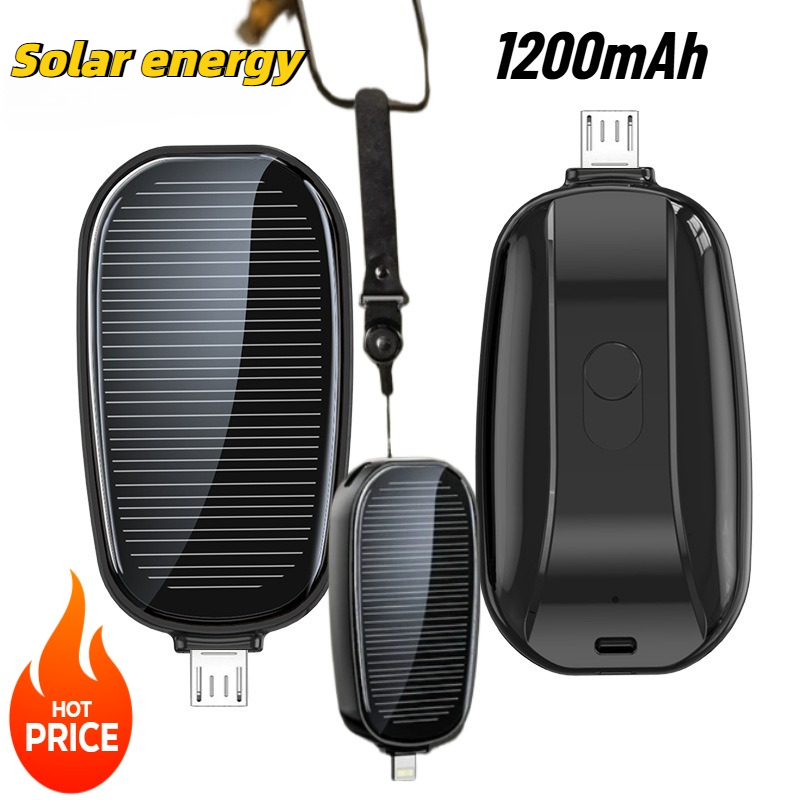1200mAh 태양광 미니 보조배터리 키체인 휴대용 충 - Outdoor Usb Power Adapter 리뷰 및 가격