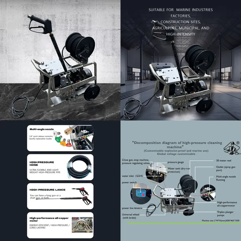 7.5KW 2900Psi 200Bar 20LPM 스테인 - Pressure Washer Electric 리뷰 및 가격