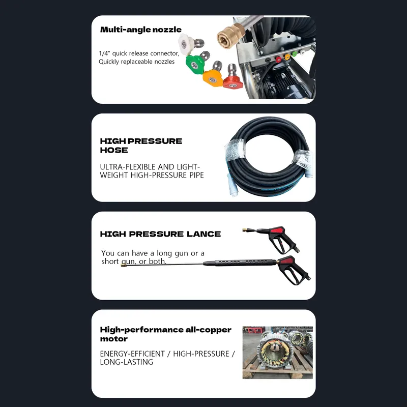 7.5KW 2900Psi 200Bar 20LPM 스테인 - Pressure Washer Electric 리뷰 및 가격