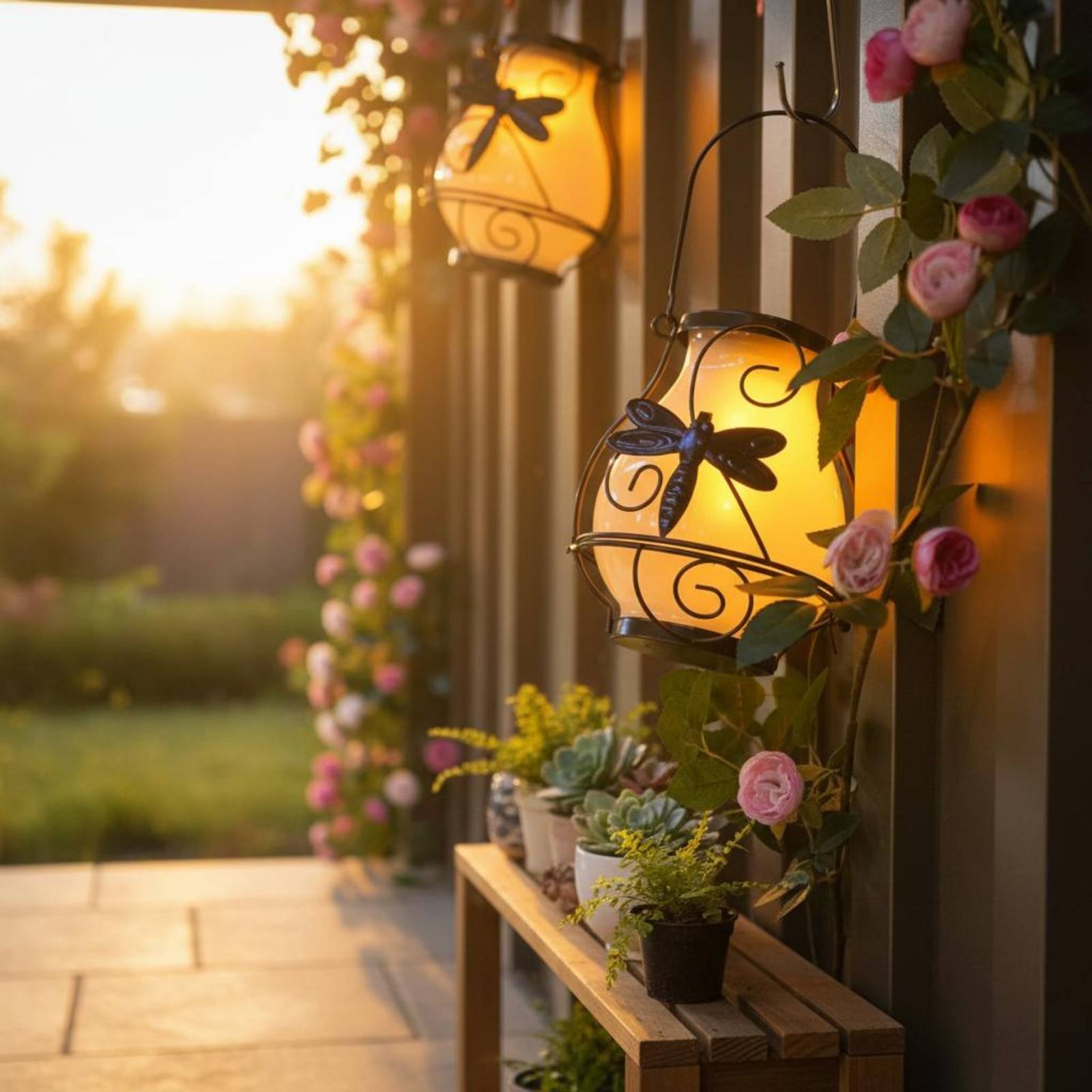 태양열 나비 랜턴 방수 나비 태양열 랜턴 장식용 마당  - Outdoor Power For Lights 리뷰 및 가격