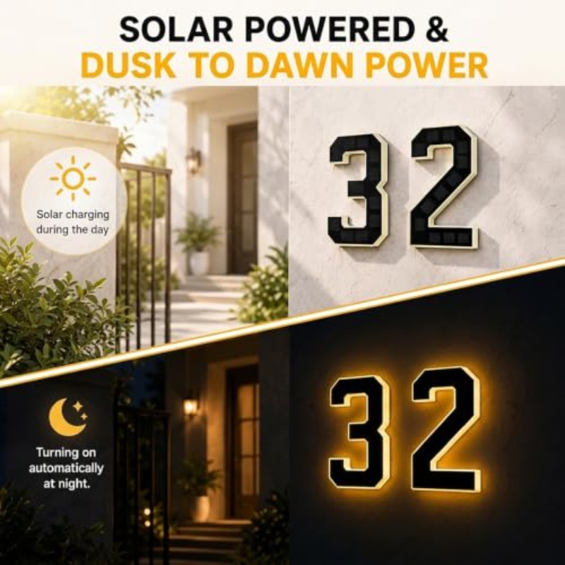 태양열 LED 집 번호 표시등 방수 주소 문패 라이트  - Outdoor Power House 리뷰 및 가격