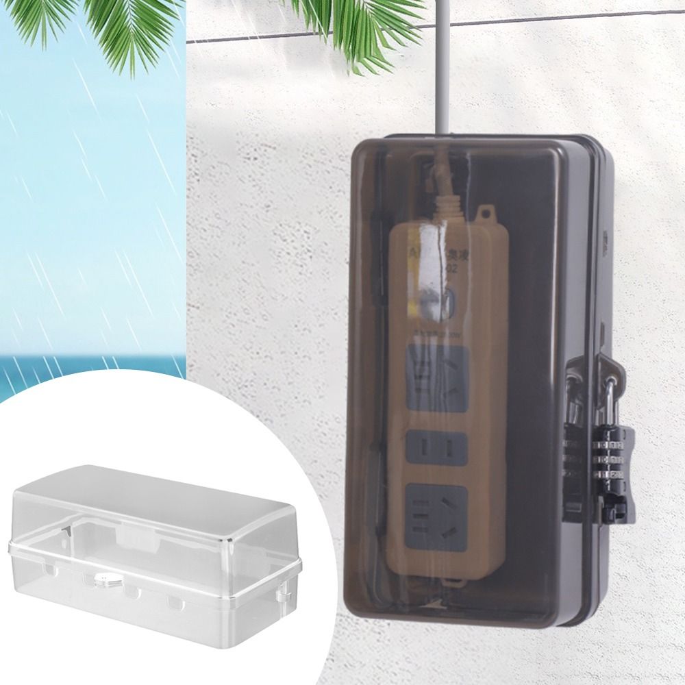 휴대용 플라스틱 플러그 박스 도난 방지 방수 케이블 관 - Outdoor Power Strip 리뷰 및 가격