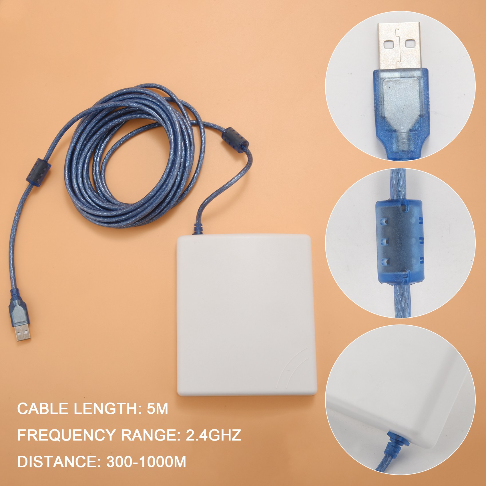 A53M-150Mbps 고이득 14Dbi 안테나 5M  - Outdoor Usb Power Adapter 리뷰 및 가격